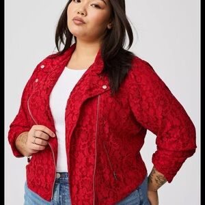 Torrid Red Lace Women's Blazer